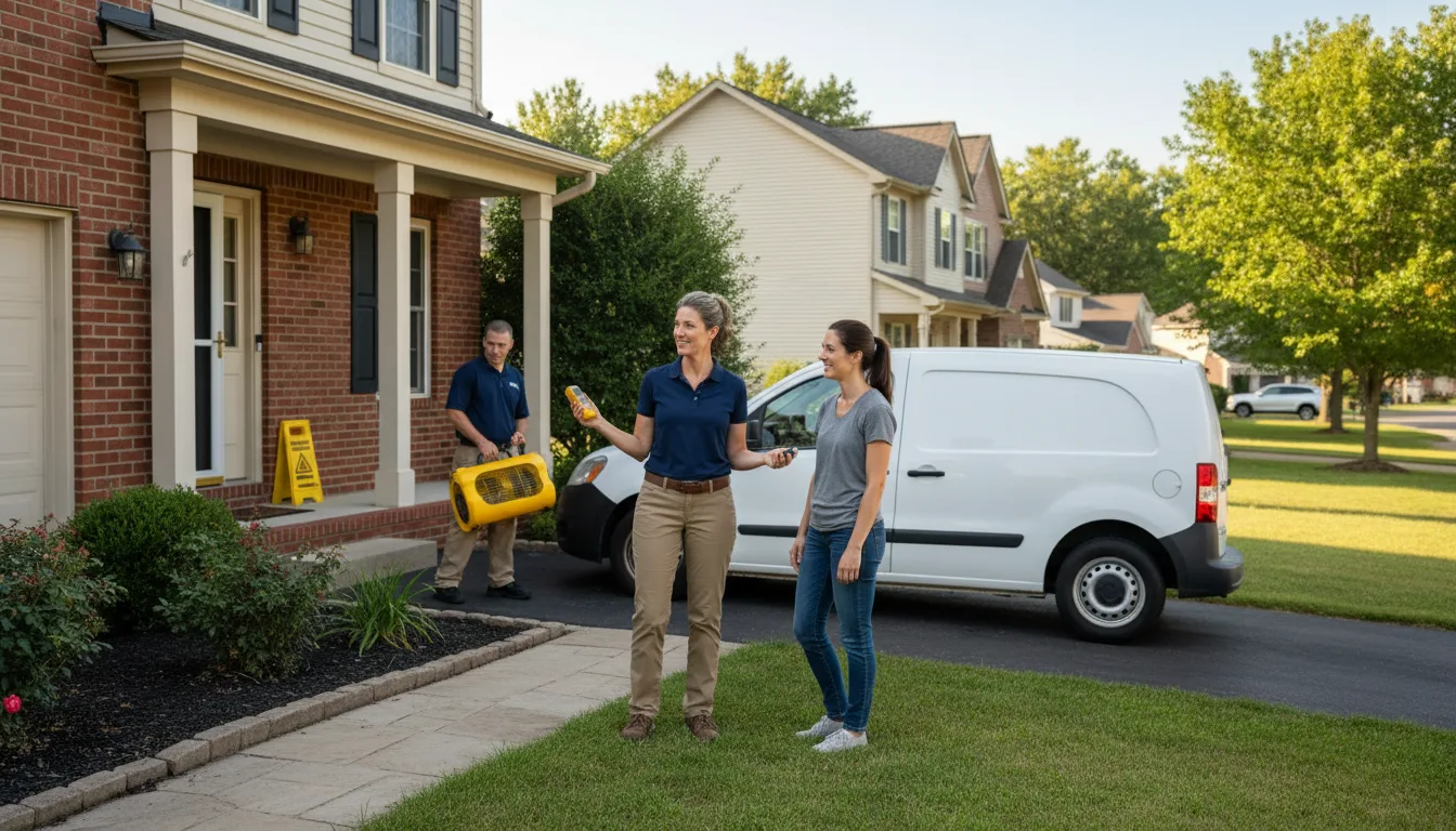 Water restoration image for Dehumidification And Cleanup Services in Broadbent, OR